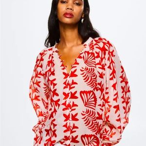 Mango printed blouse